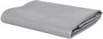 vidaXL Abdeckplane PVC 650g/m&sup2; 3x4m Grau LKW Plane Schutzplane Gewebeplane