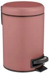 WENKO Kosmetikeimer 3 Liter, Stahl, herausnehmbarer Inneneimer mit M&uuml;llbeutelhalter,