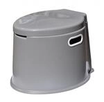 YACHTICON stabile Eimer-Toilette in Vier Farben, Farbe:grau
