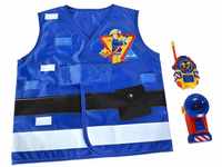 Simba 109252477 - Feuerwehrmann Sam Kostüm, für Kinder ab 3 Jahren, Feuerwehr