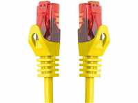 BIGtec 0,15m LAN Kabel Netzwerkkabel Patchkabel High Speed Ethernet gelb kompatibel