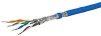 METZ CONNECT Verlegekabel Cat 7A S/FTP, MC GC1300 pro22, LSZH, blau 100m Ring