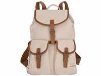 Travelite HEMPLINE Clap Backpack, beige, Unisex-Erwachsene Rucksack, Beige,