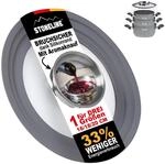 STONELINE 3 in 1 Universaldeckel f&uuml;r T&ouml;pfe und Pfannen &oslash; 16/18/20 cm...