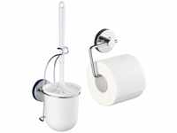 WENKO Vacuum-Loc® Toilettenpapierhalter Milazzo und WC-Garnitur