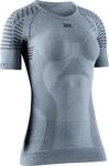 X-Bionic Invent 4.0 Kurz&auml;rmliges Kompressions-Jersey-T-Shirt Grau Frau Gr&ouml;sse XL