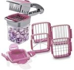 Genius Nicer Dicer Quick Gem&uuml;seschneider Gem&uuml;sehobel 7-teilig Set, 5-in-1,