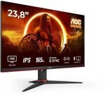 AOC Gaming 24G2SPAE - 24 Zoll FHD Monitor, 165 Hz, 1 ms MPRT, FreeSync, G-Sync