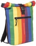 New Rebels &reg; Mart - Rolltop - Rucksack - Rainbow - Regenbogen - Large II