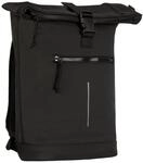 New Rebels Mart - New York Rolltop Backpack 16L, Unisex-Erwachsene Rucksack, Black,