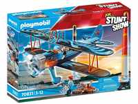 PLAYMOBIL Air Stuntshow 70831 Doppeldecker Phönix, Spielzeug-Flugzeug mit
