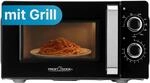 ProfiCook&reg; Mikrowelle mit Grill | 900 Watt | 6 Stufen | 17 Liter Garraum | 360&deg;