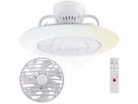 Sichler Haushaltsgeräte Lampe mit Ventilator: 2in1-Deckenleuchte & Ventilator...
