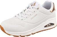 Skechers Damen UNO Golden Air Trainers, White Durabuck/Mesh Trim, 40 EU