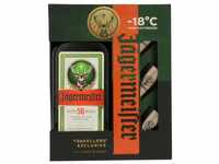 Jägermeister TRAVELLERS' EXCLUSIVE 35% Vol. 1l in Geschenkbox mit 3 Metal Shot Cups