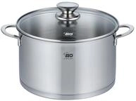 ELO 72555 Fleischtopf 24 cm mit Glasdeckel Serie Galant, Induktion, Edelstahl