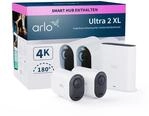 Arlo Ultra 2 XL &Uuml;berwachungskamera Aussen WLAN, 2er Set, 12-Monate Akkulaufzeit,