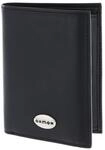Oxmox Leder Geldb&ouml;rse Leather RFID Protect Kombib&ouml;rse Pure Metal Round Black