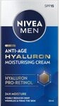 NIVEA MEN Hyaluron Anti-Age Anti-Faltencreme mit Hyalurons&auml;ure f&uuml;r M&auml;nner 50ml