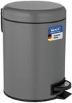 WENKO Kosmetikeimer 5 Liter, Stahl, herausnehmbarer Inneneimer mit M&uuml;llbeutelhalter,