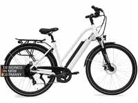 AsVIVA E-Bike CityBike B15_FBA I 28 Zoll Pedelec in Weiß I hochwertiges
