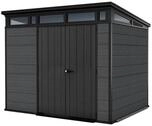 Keter Cortina 9x7 Ger&auml;tehaus mit Boden, wetterfest und UV-best&auml;ndig, doppelwandig