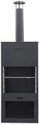 WESTMANN Terrassenofen & Grill | 70x41x229 cm Schwarz | Gartenkamin aus