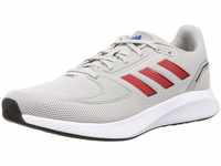 Adidas Herren RUNFALCON 2.0 Sneaker, Grey Two/Vivid red/core Black, 46 EU