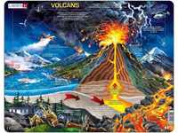 Larsen NB2 Vulkane, Französisch Ausgabe, Rahmenpuzzle mit 70 Teilen