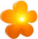 8 seasons design Solar Blume 40 cm Shining Flower (Orange) LED warmwei&szlig;,