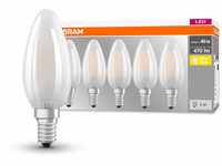 Osram LED Base Classic B Lampe, Sockel: E14, Warm White, 2700 K, 4 W, Ersatz für