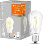 LEDVANCE Smarte LED-Lampe mit WiFi Technologie, Sockel E27, Dimmbar, Warmweiß (2700 LEDVANCE Smarte LED-Lampe mit WiFi Technologie, Sockel E27, Dimmbar, Warmweiß (2700