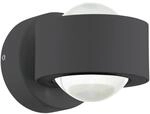 EGLO LED Wandlampe Ono 2, 2 flammige Wandleuchte, Wandstrahler innen aus Aluminium