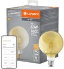 LEDVANCE Klassische Globe-Form mit Gl&uuml;hwendel-Design mit WiFi-Technologie, 6W, Warm