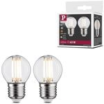 Paulmann 28640 LED Lampe Tropfen 2x5W Leuchtmittel Klar Birne Beleuchtung 2700K E27