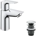GROHE StartEdge, energiesparende Waschtischarmatur, Kaltwasser in Mittelstellung
