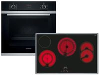 Siemens EQ214KD00Z Set Backofen HR214ABS0 + Glaskeramikkochfeld ET845HH17