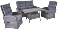 LC Garden &raquo;Bailado&laquo; Lounge Set 4-TLG. Gartenset Gartengruppe Balkon Set aus