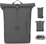 Johnny Urban Rolltop Rucksack Damen & Herren Dunkelgrau - Robin Large - Tagesrucksack