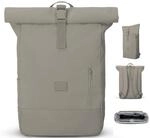 Johnny Urban Rolltop Rucksack Damen & Herren Desert Grey - Robin Large -