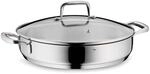 kela Edelstahl Servier- Schmorpfanne 28 cm hoher Rand FLAVORIA, 3,2L Induktion