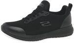 Skechers Damen Squad Sr Sneaker, Black Flat Knit, 36.5 EU