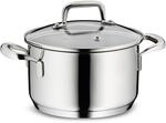 kela Fleischtopf 16 cm FLAVORIA, Kochtopf Induktion 1,6 L, Glasdeckel mit