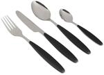 Gimex - Besteck - Schwarz - Soft-Touch-Griff - 16-Teilig