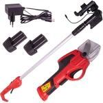 ONVAYA&reg; Elektrische Gartenschere mit Teleskopstiel | Astschere | Strauchschere mit