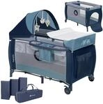 Lionelo Sven Plus 4 in 1 Baby Bett ab Geburt bis 15 kg Wickelauflage Moskitonetz