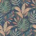Rasch Tapeten Vliestapete (Botanical) Blau 10,05 m x 0,53 m Selection Vinyl/Vlies