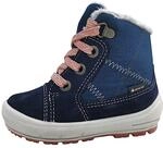 Superfit M&auml;dchen Groovy Warm Gef&uuml;tterte Gore-tex Schneestiefel, Blau Rosa 8010, 21