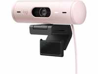 Logitech Brio 500 Full-HD-Webcam mit Auto-Lichtkorrektur, Zeigemodus, Doppelmikrofon