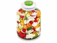Tescoma 5L Gefäß für eingelegte Gurken oder Gemüse, Einmachglas,versiegelter